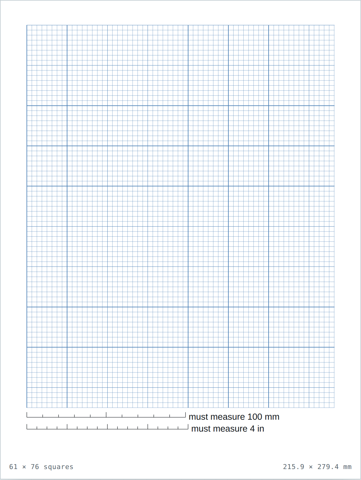 Graph paper for pixel art — printable PDF sheet preview